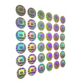 Custom 3D hologram sticker anti-counterfeiting label , laser security holographic label printing